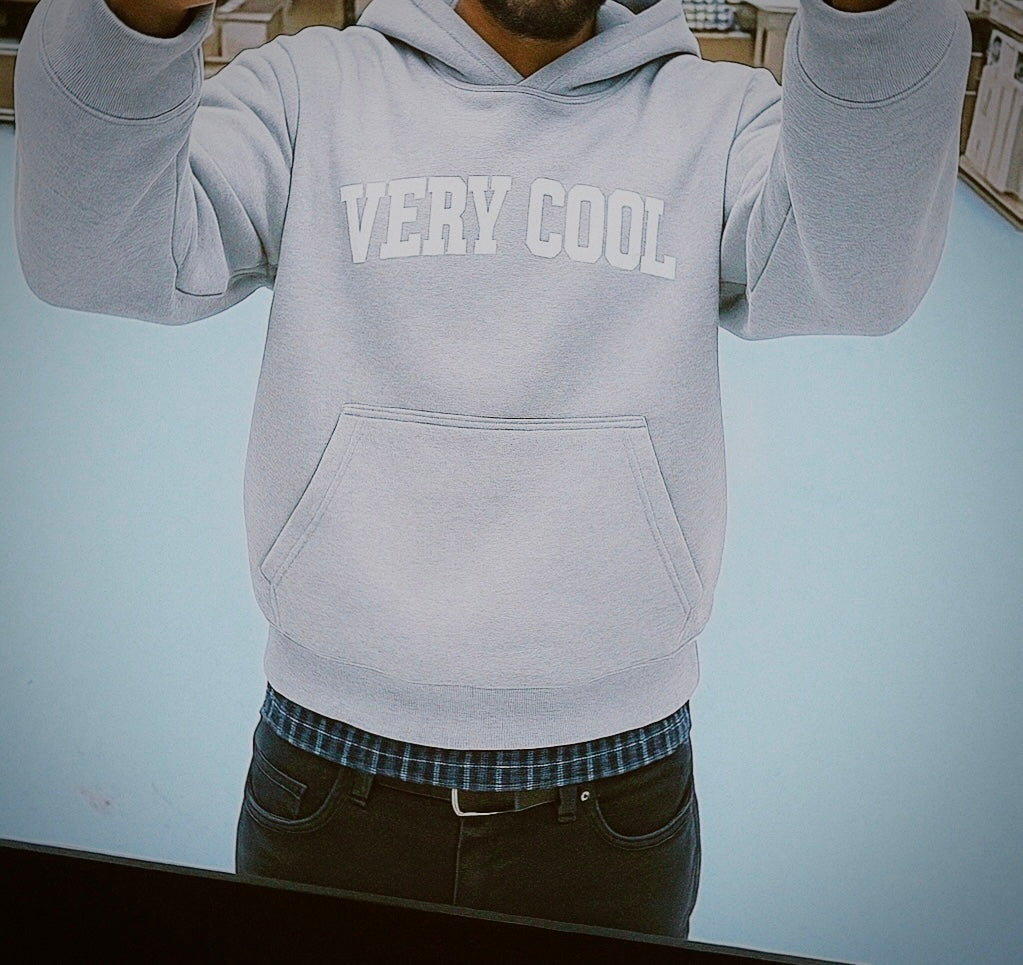 Midweight Puffer Print Varsity Hoodie 'Grey'